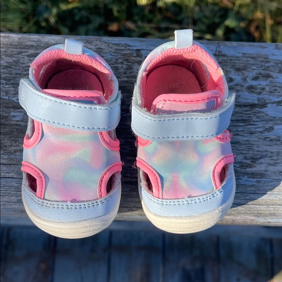 Stride Rite Baby/Toddler Size 3 Pink and Periwinkle Sandals - Picture 2 of 6